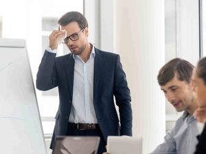 freezing while speaking due to fear of public speaking